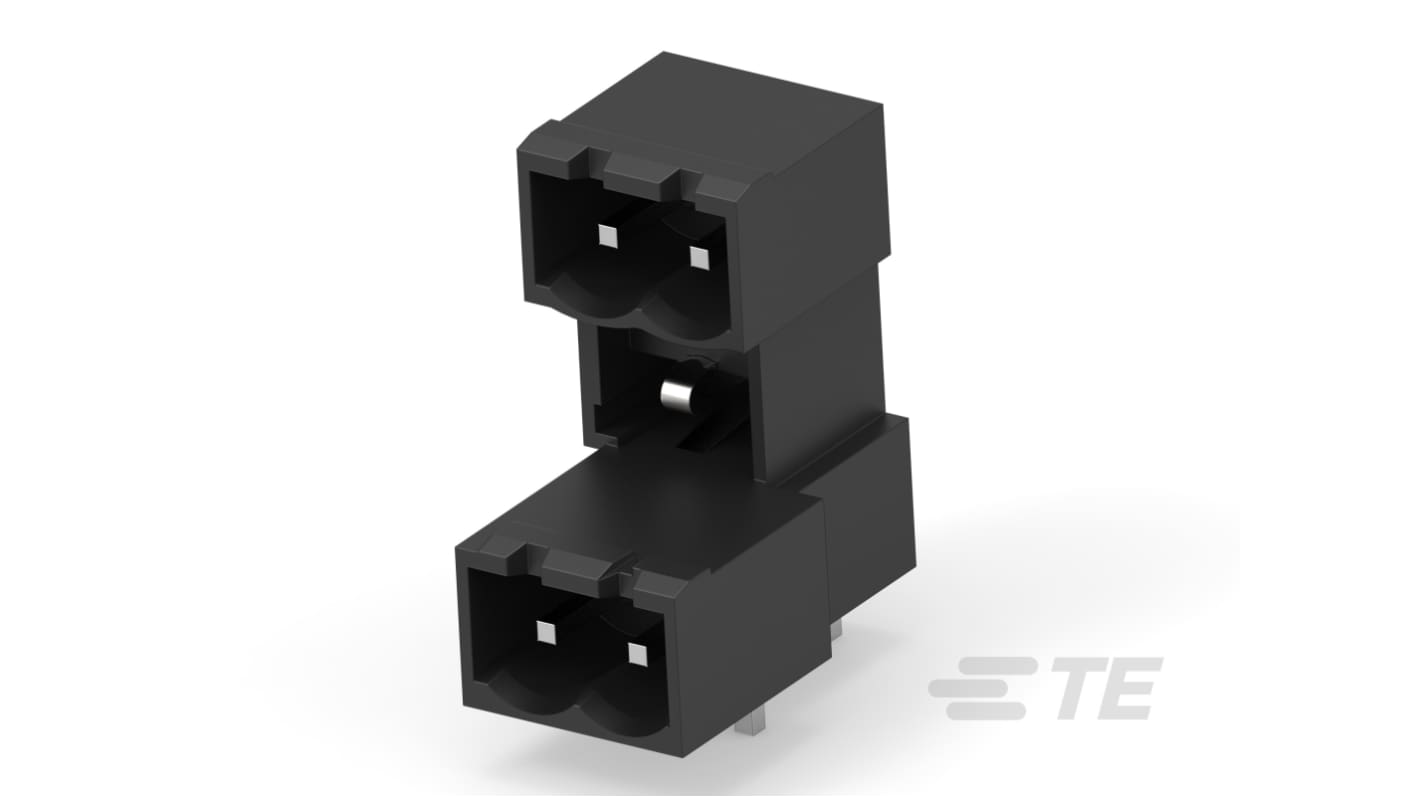 TE Connectivity, 5mm Pitch, Buchanan, 2 Way, Right Angle, Pluggable Terminal Block, Header, Board Mount, Through Hole