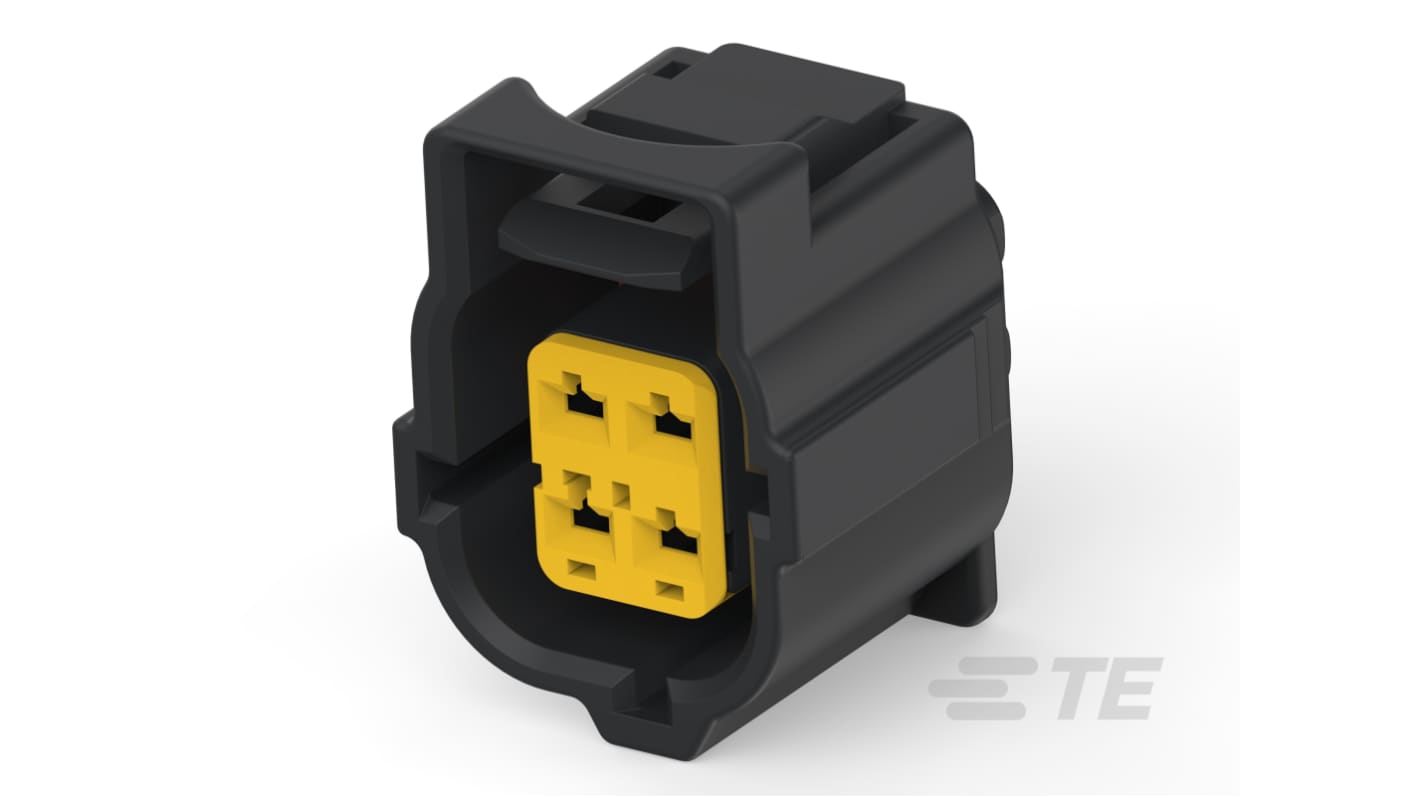 TE Connectivity, 1843 Connector Housing Plug Black 184399-1