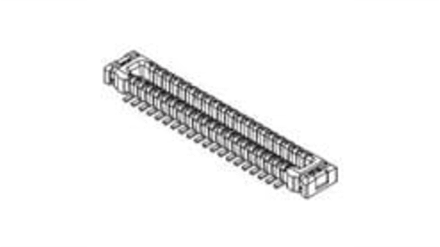 Molex 502430 Series Vertical Surface Mount PCB Header, 0.4mm Pitch, 2 Row(s), Unshrouded