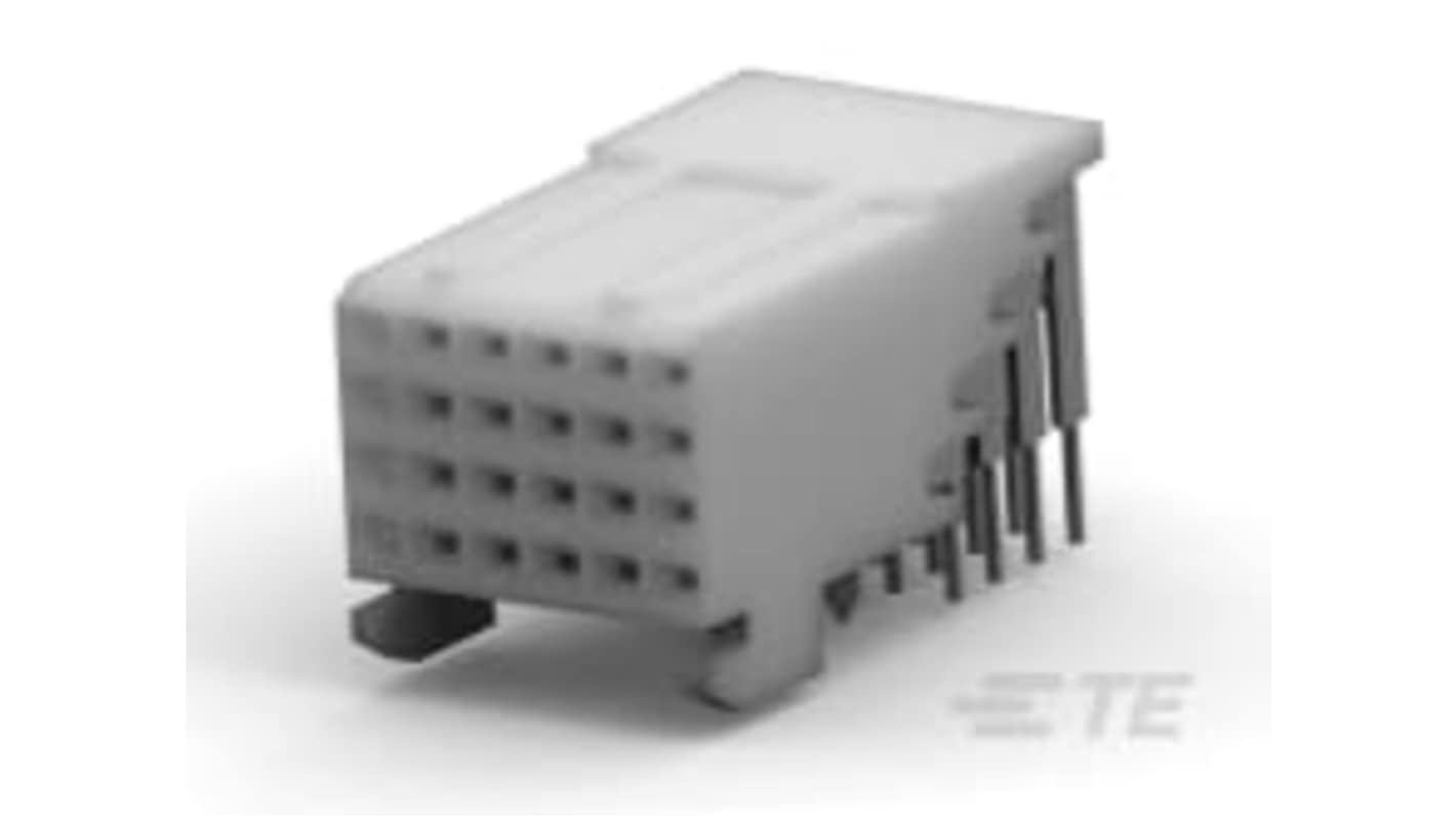 TE Connectivity, Z-PACK 2mm Pitch Backplane Connector, Receptacle, 24 Way
