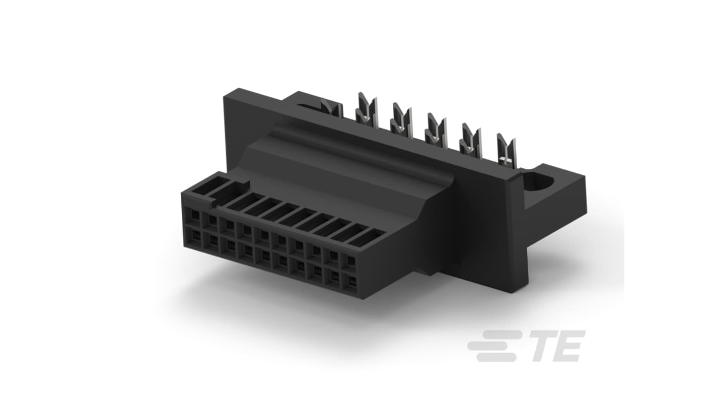 TE Connectivity 80-Way IDC Connector Receptacle, 2-Row