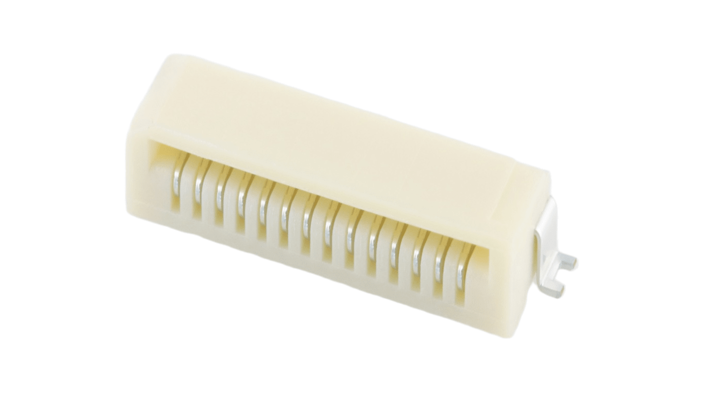 TE Connectivity FPC连接器, 14p, 1mm间距, SMT安装, 直角, 52852系列