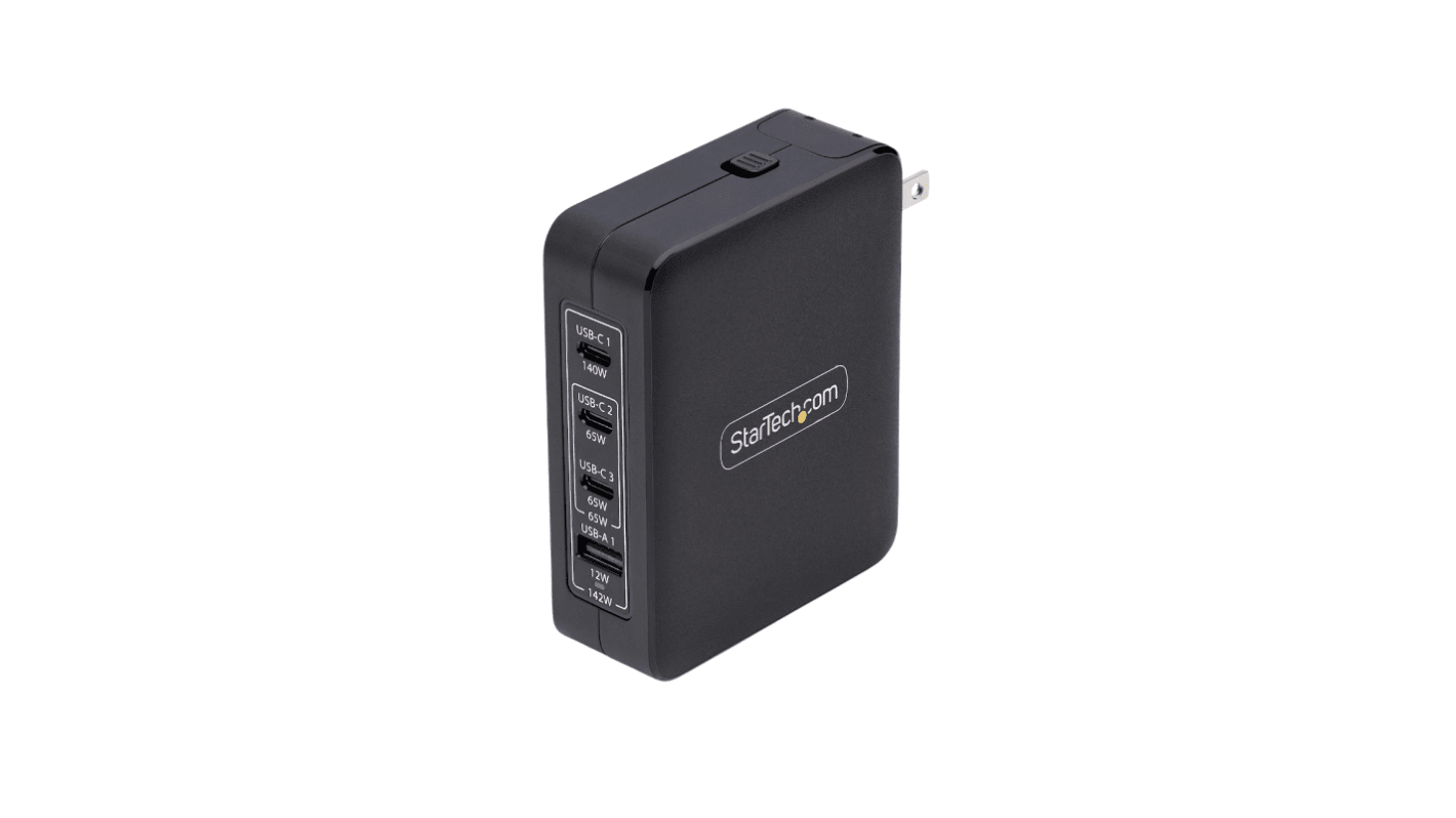 StarTech.com 140W插头式电源适配器, 5 → 28V 3 → 5A输出, USB插头