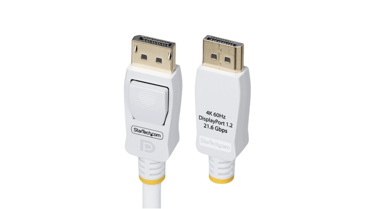 StarTech.com Male DisplayPort to Male DisplayPort, Thermoplastic  Cable, 4K @ 60Hz, 3m