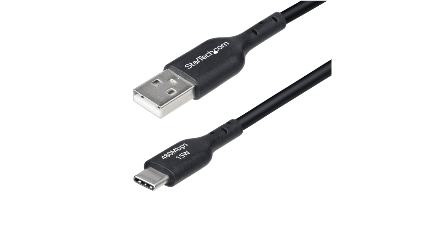 Kabel USB Złącze A USB A Złącze B USB C dł. 2m Kabel ładujący z USB-A na USB-C USB 2.0