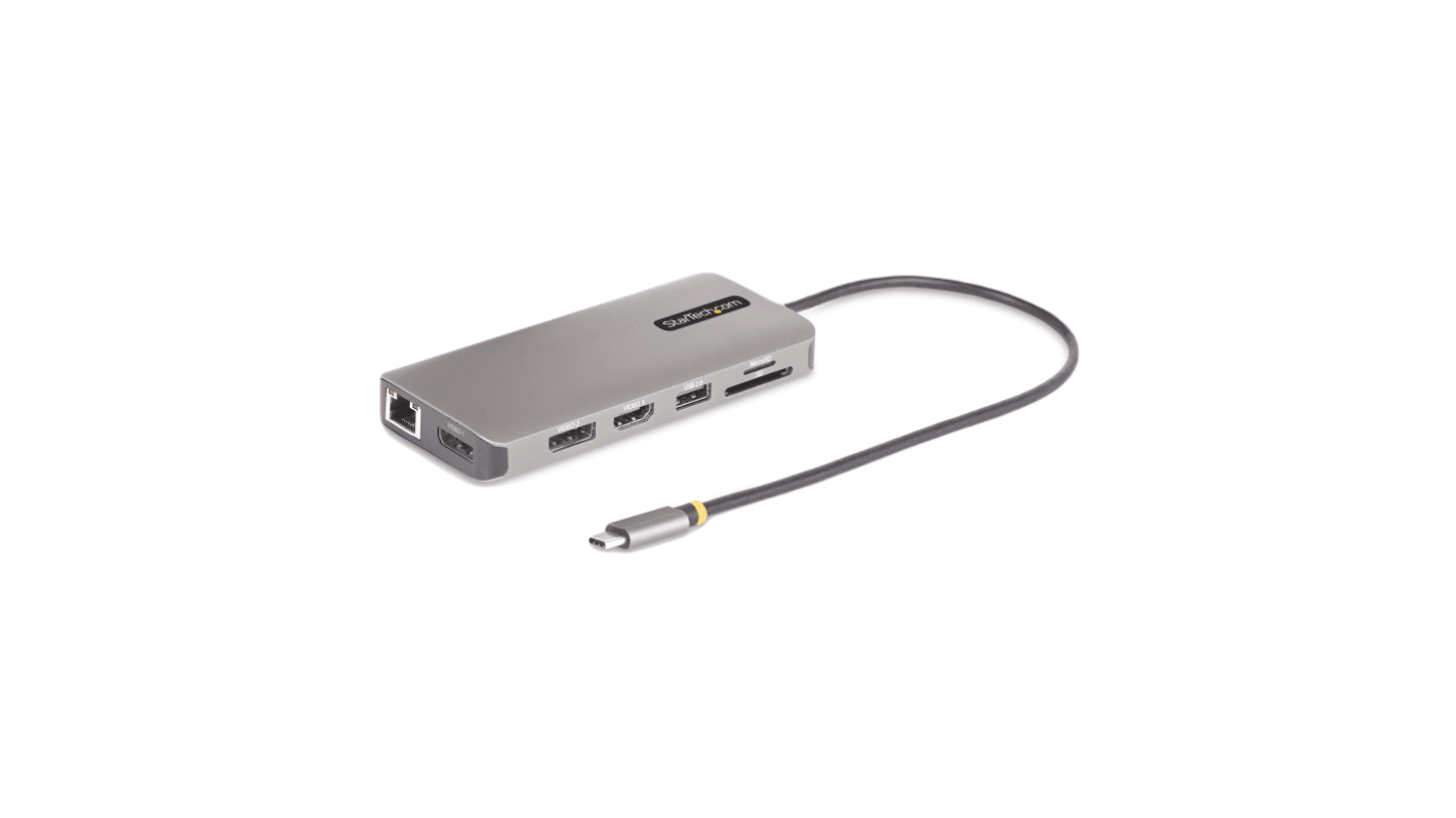 StarTech.com TYPE-C 适配器 ,支持3屏 4个USB口 DisplayPort, HDMI, USB 集线器接口