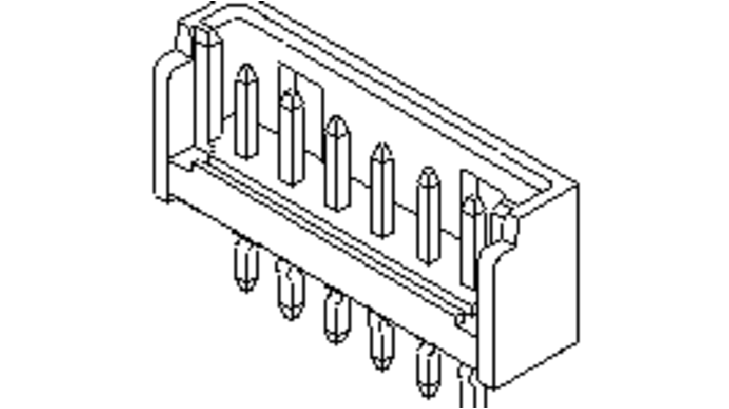 Molex 53290 Series Vertical Through Hole PCB Header, 5 Contact(s), 2mm Pitch, 1 Row(s), Shrouded