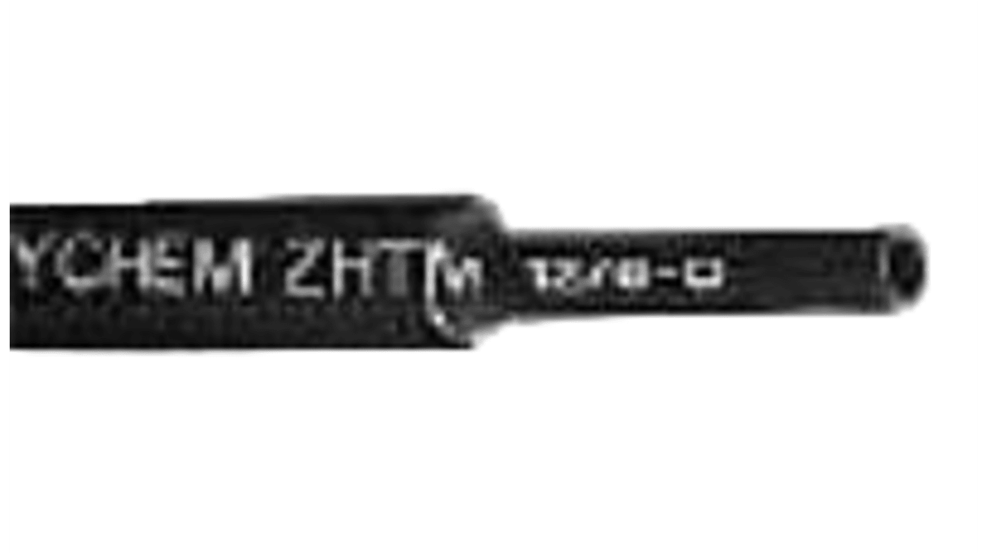 TE Connectivity Heat Shrink Tubing, Black 24mm Sleeve Dia. 2:1 Ratio, ZHTM-24/12-0-SP Series