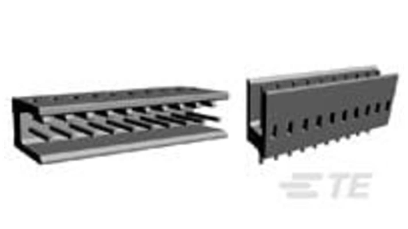 TE Connectivity AMPMODU Series Vertical Board Mount PCB Header, 8 Contact(s), 2.54mm Pitch, 1 Row(s), Shrouded