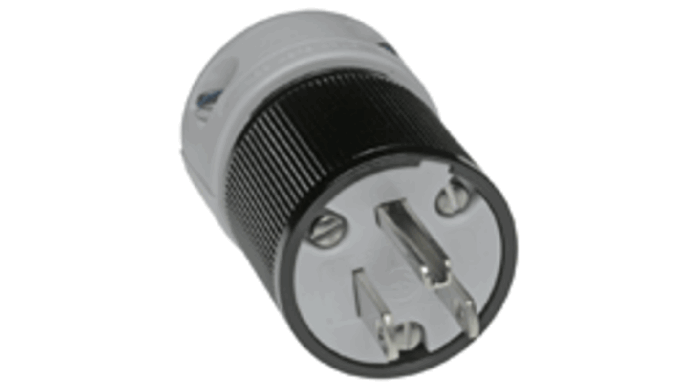 Molex Mains Connector, 15A Black, Grey, 125 V