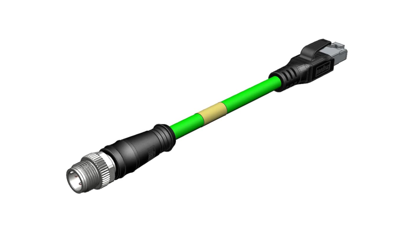 Kabel Ethernet Cat5e długość 1m Z zakończeniem TE Connectivity TPU