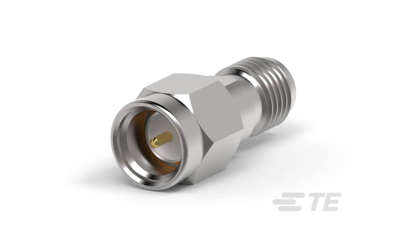 TE Connectivity 10544 Series Female, Male Panel Mount SMA Connector, Cable Termination, Straight Body