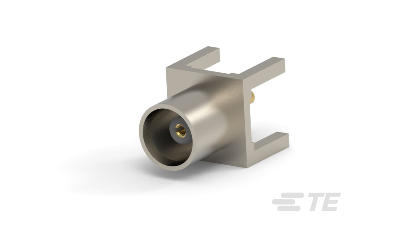 TE Connectivity 10609 Series, Jack Board Mount MCX Connector, 50Ω, Through Hole Termination, Vertical Body