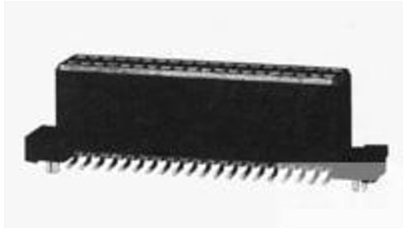 TE Connectivity AMPMODU System 50 Series Vertical Board Mount PCB Header, 50 Contact(s), 1.27mm Pitch, 2 Row(s),