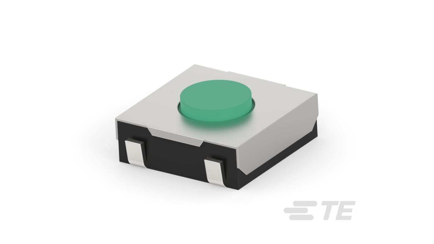 TE Connectivity Black Round Tactile Switch, SPST 50mA 0.5mm Surface Mount