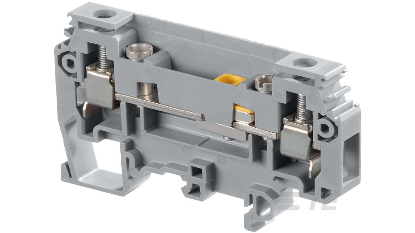 TE Connectivity 1SNA115237R1000 ENTRELEC SNA Series Grey, 0.5 → 10mm², 1-Level, Screw Terminal Termination