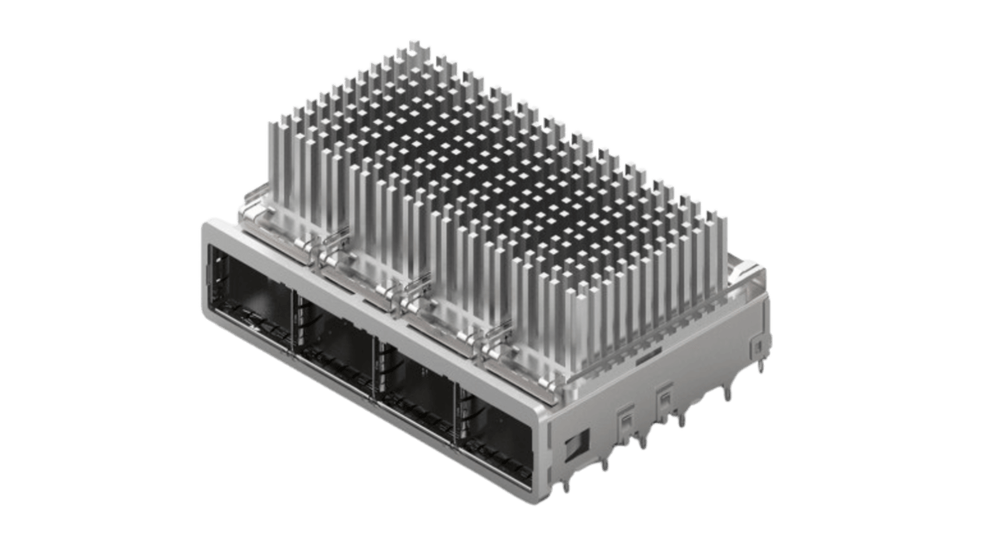 TE Connectivity 插拔式IO连接器 笼式组件, 4端口