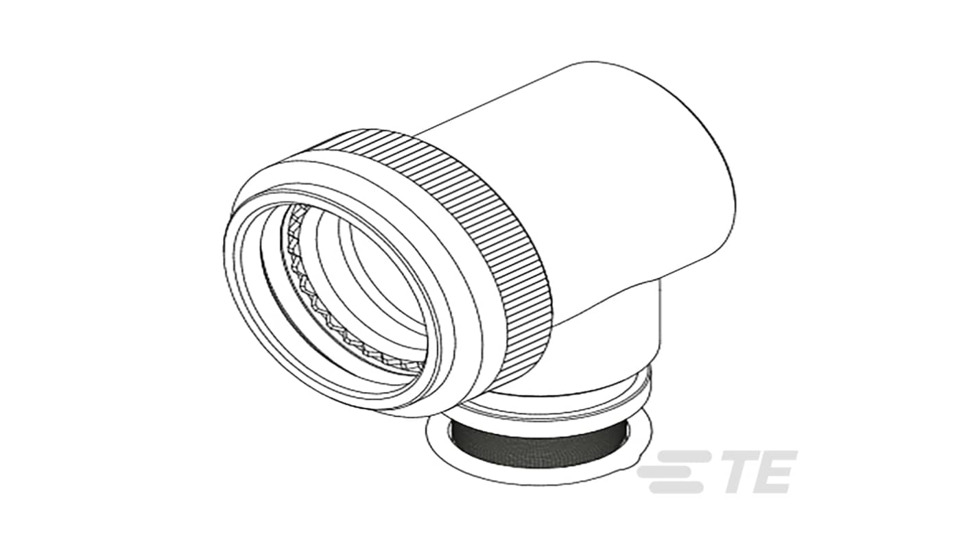 TE Connectivity 后盖, 铝外壳, 尺寸13mm, 直角, 2398系列