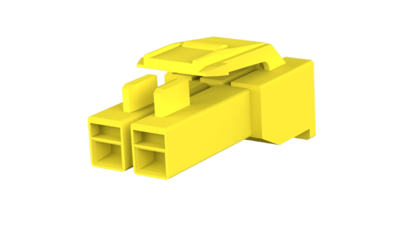 TE Connectivity, AMP Universal Power Plug Connector Housing, 3.96mm Pitch, 2 Way, 1 Row