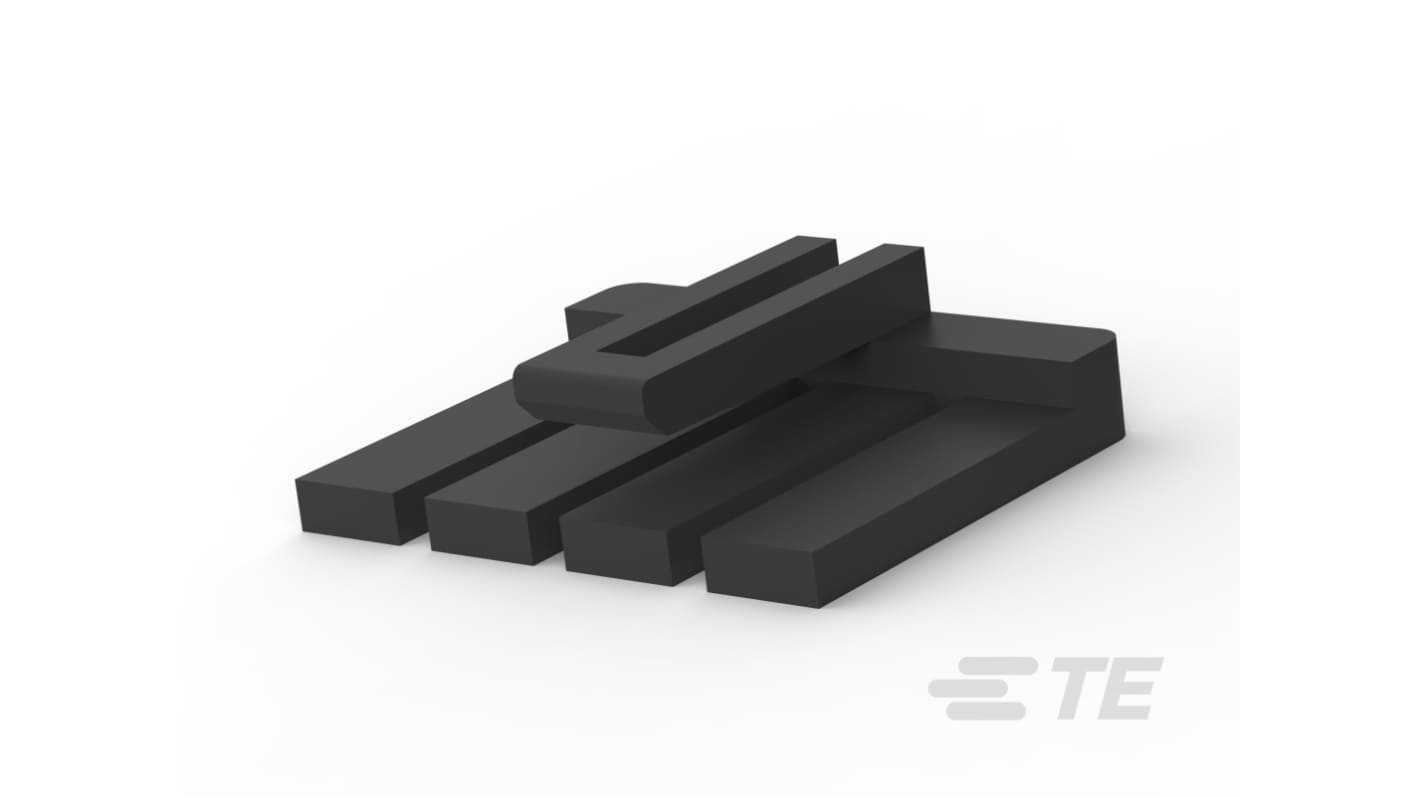TE Connectivity Economy Power 2.5 Series Straight PCB Connector, 4 Contact(s), 2.5mm Pitch, 1 Row(s), Unshrouded
