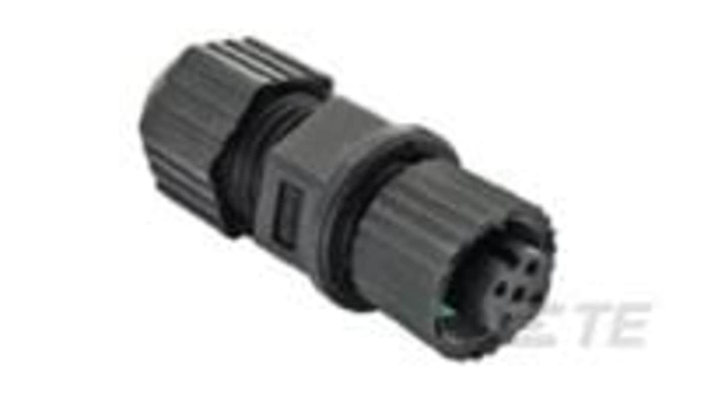 TE Connectivity Industrial Power Connector, 8 Contacts, Cable Mount, Socket, Female, 1838 Series
