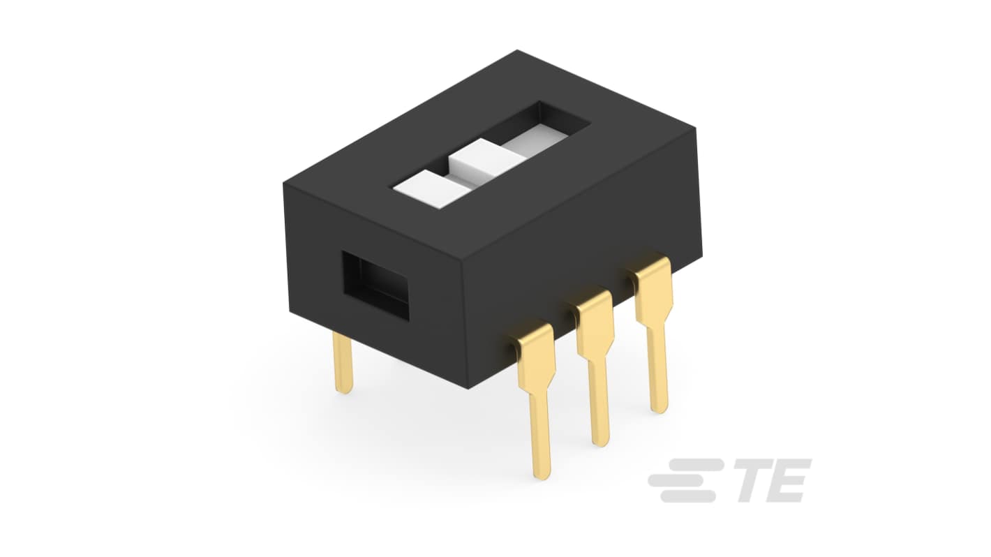 TE Connectivity Slide Switch DPDT On-On 400mA Extended