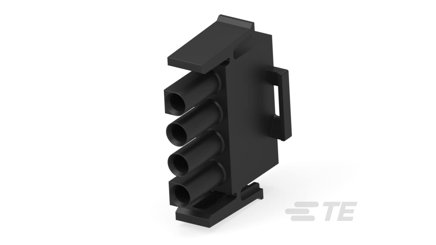 TE Connectivity Universal MATE-N-LOK Series Horizontal Cable Mount PCB Header, 4 Contact(s), 6.35mm Pitch, 1 Row(s),
