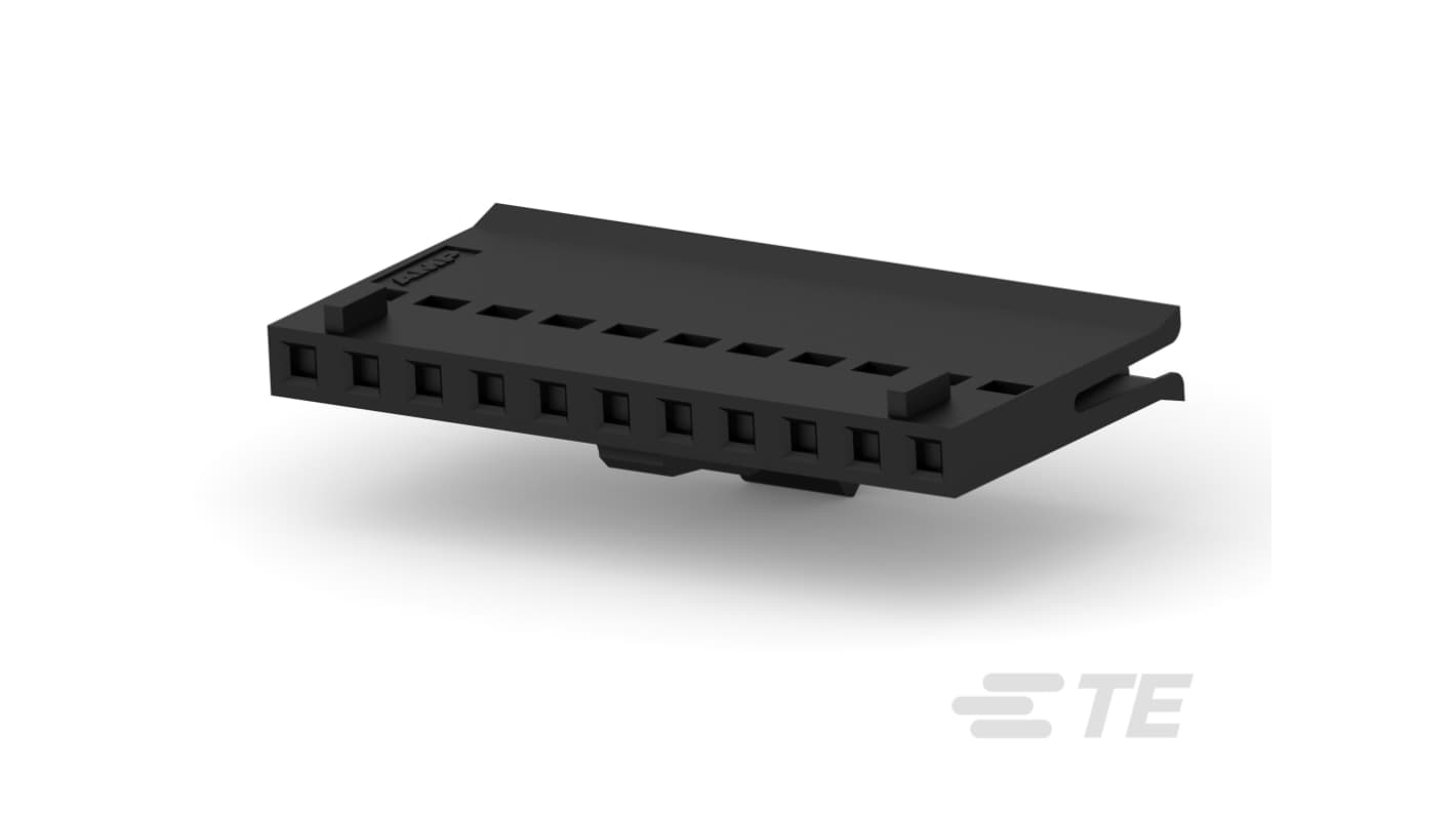 TE Connectivity FPC连接器, 母座, 11p, 2.54mm间距, 电缆安装, 直向, 48752系列