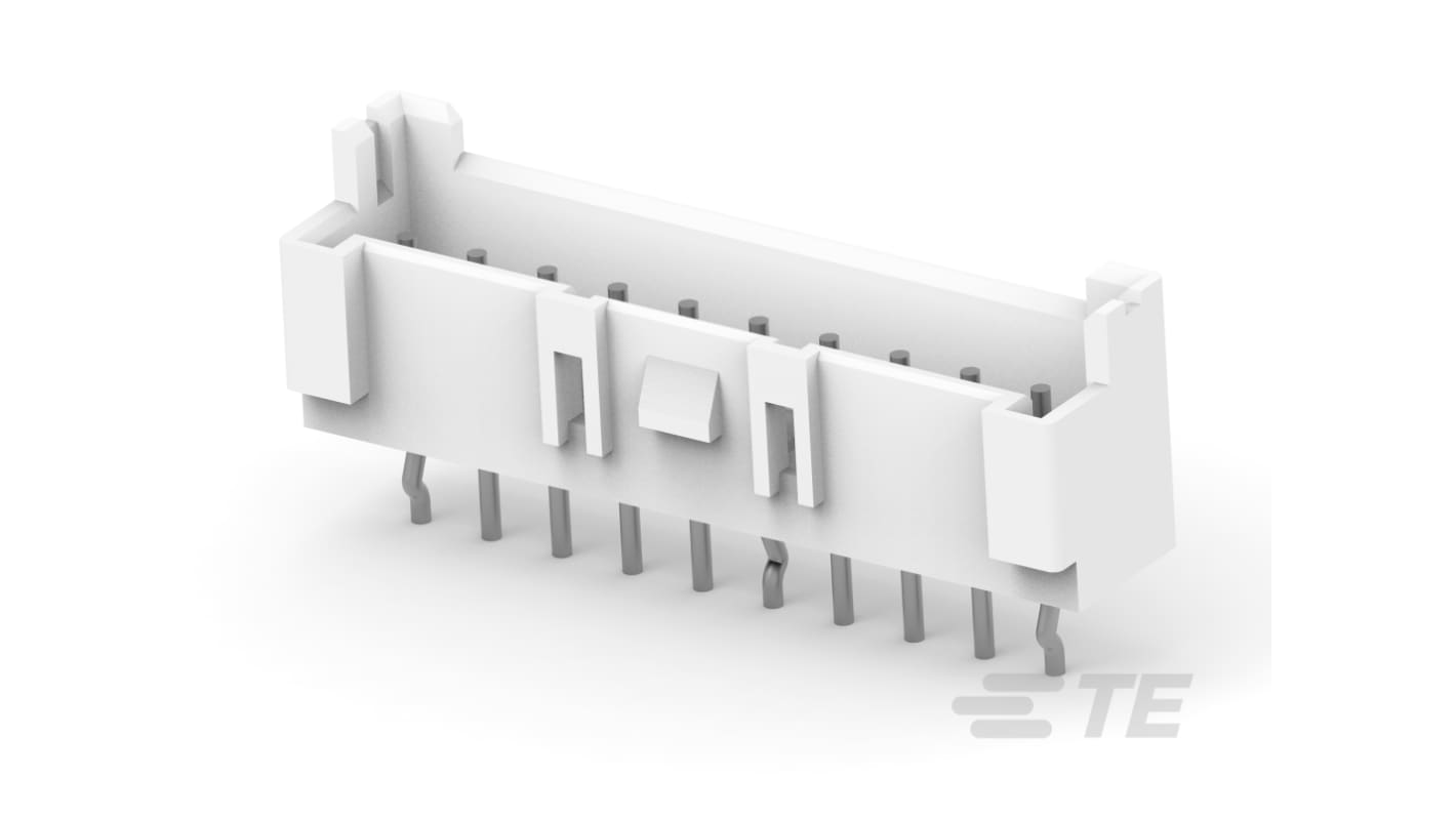 TE Connectivity Economy Power 2.5 Series Vertical PCB Mount PCB Header, 10 Contact(s), 2.5mm Pitch, 1 Row(s), Shrouded