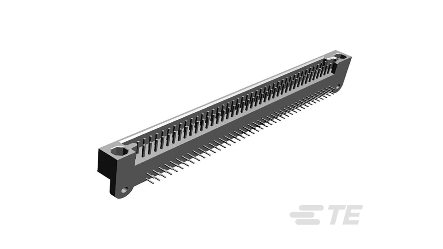 TE Connectivity AMP CT Series Right Angle PCB Mount PCB Header, 120 Contact(s), 3.1mm Pitch, 2 Row(s), Shrouded