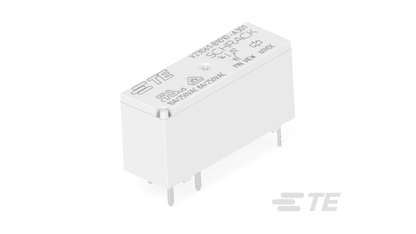 TE Connectivity SCHRACK Low Power PCB Relays Series Electromechanical Interface Relay, Surface Mount, 60V Coil, SPDT,