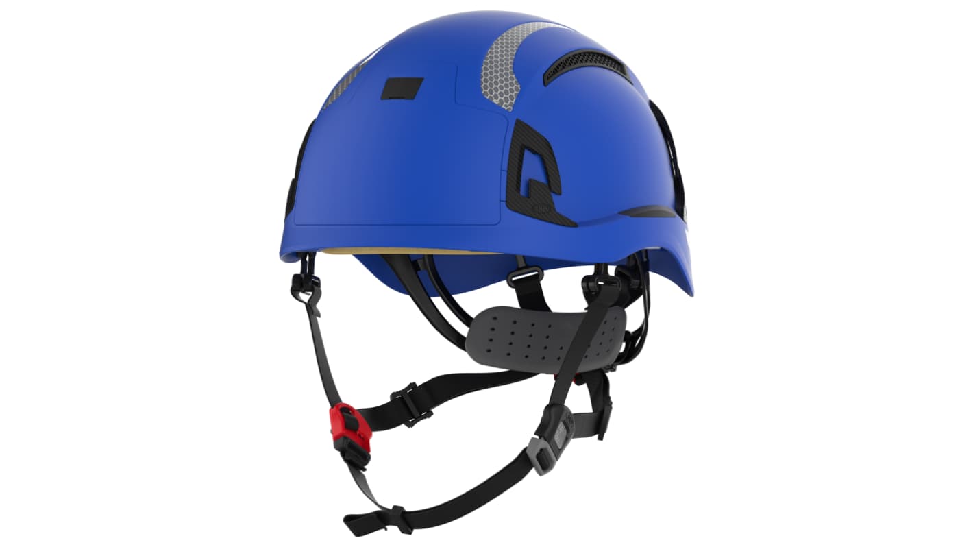 JSP EVO ALTA Blue Hard Hats with Chin Strap, Adjustable, Ventilated