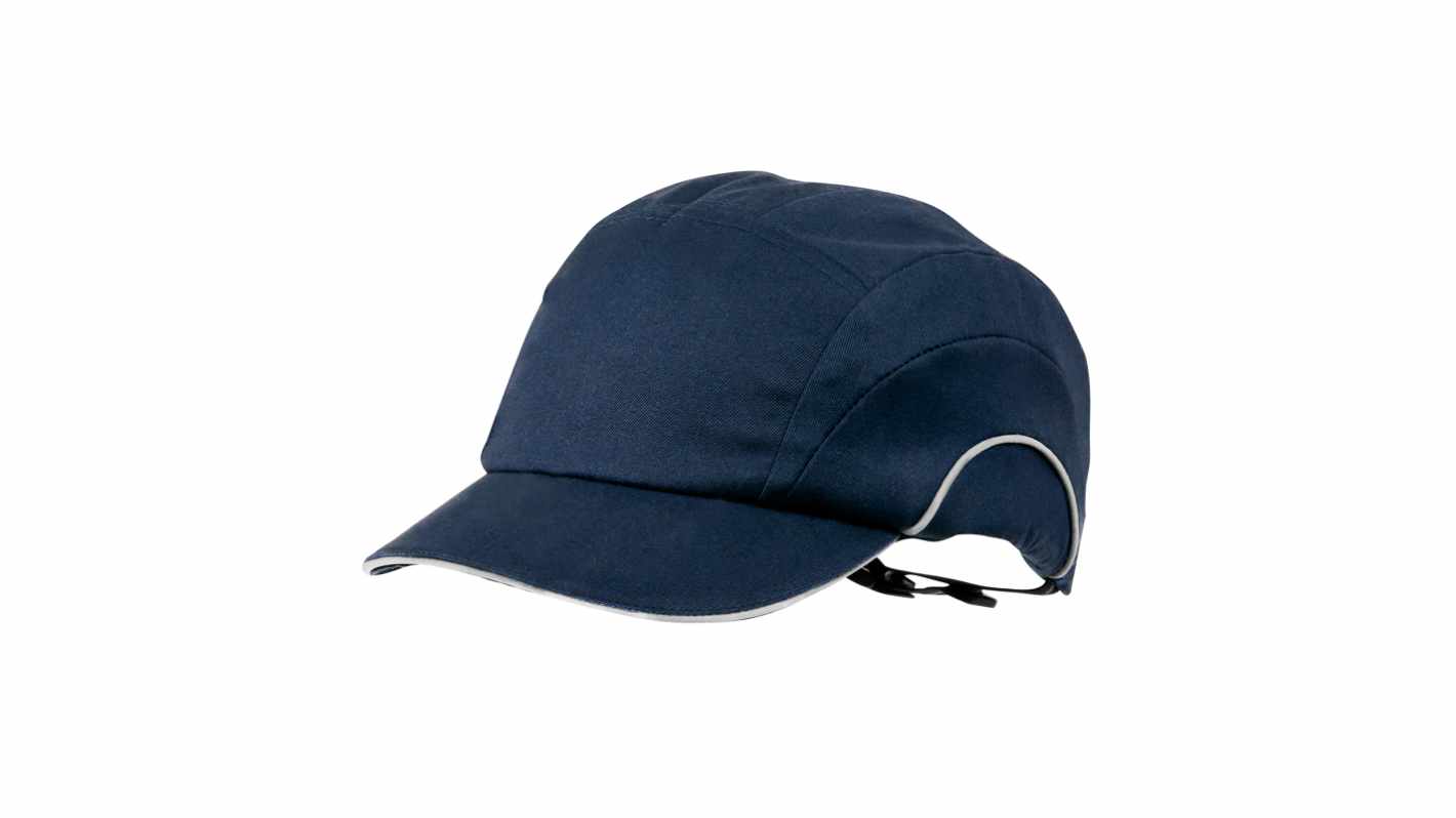 JSP Black Short Peaked Bump Cap, HDPE Protective Material