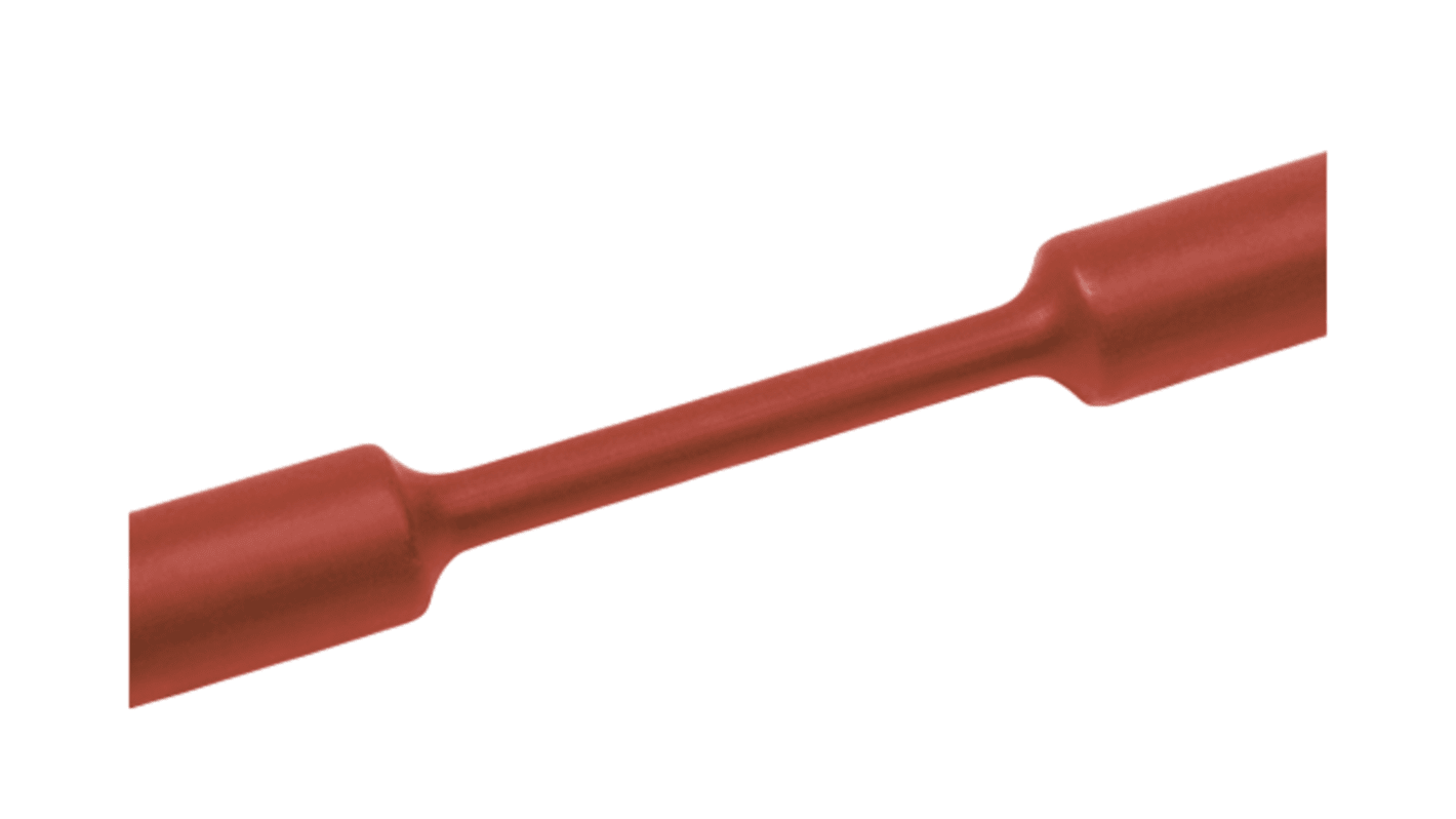 HellermannTyton Heat Shrink Tubing, Red 24mm Sleeve Dia. x 30m Length 3:1 Ratio, TF31 Series
