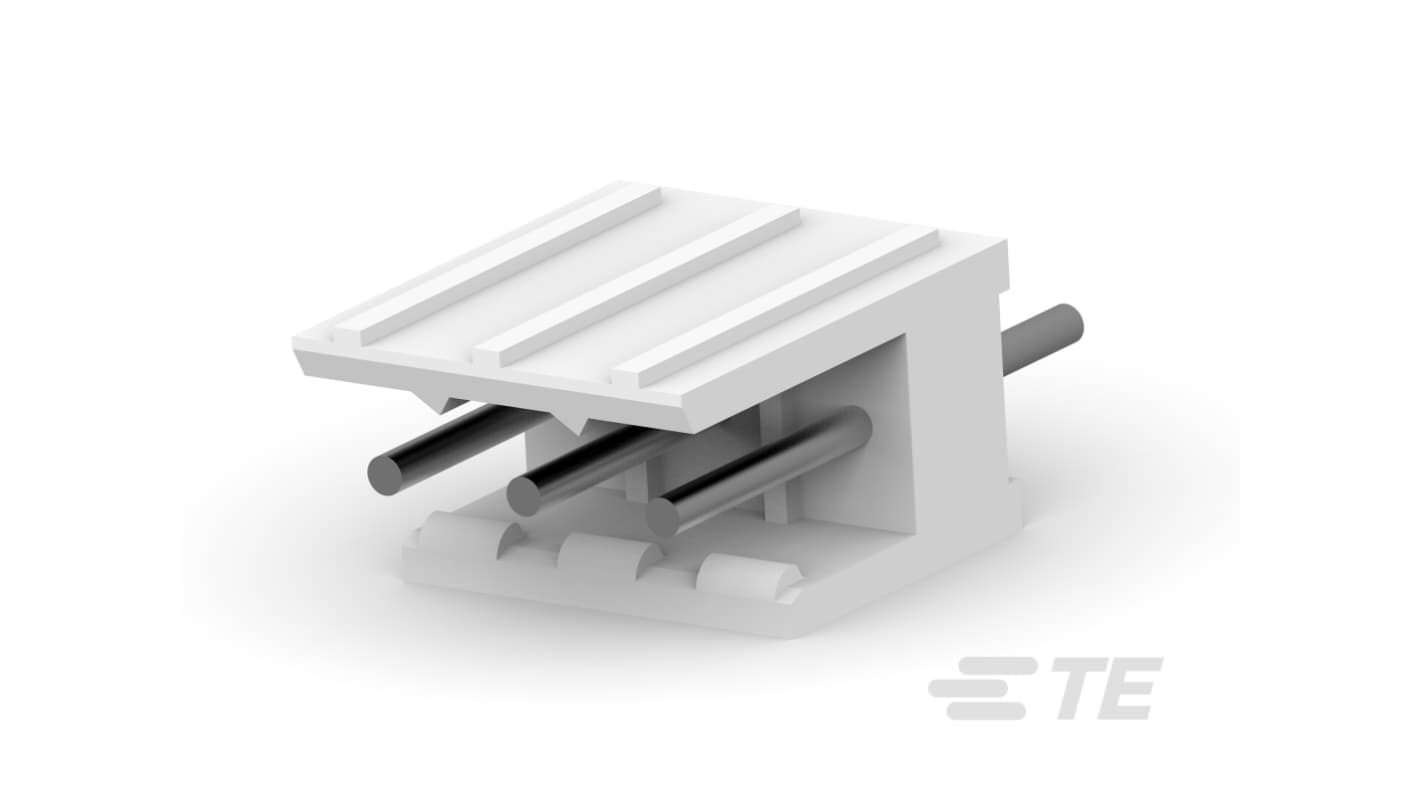 TE Connectivity 828548-4 Series Vertical PCB Mount PCB Header, 4 Contact(s), 2.54mm Pitch, 1 Row(s)
