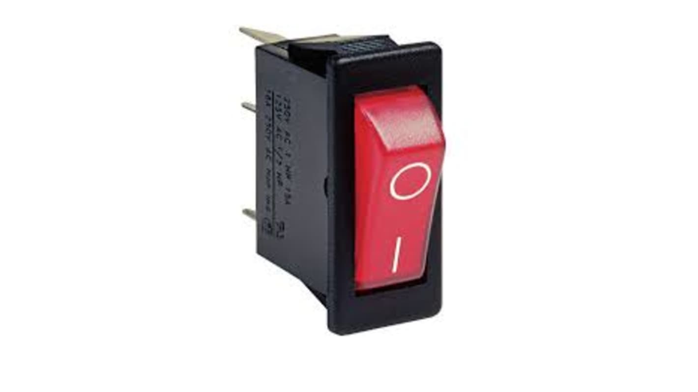 Bulgin, Off On Rocker Switch Snap-In
