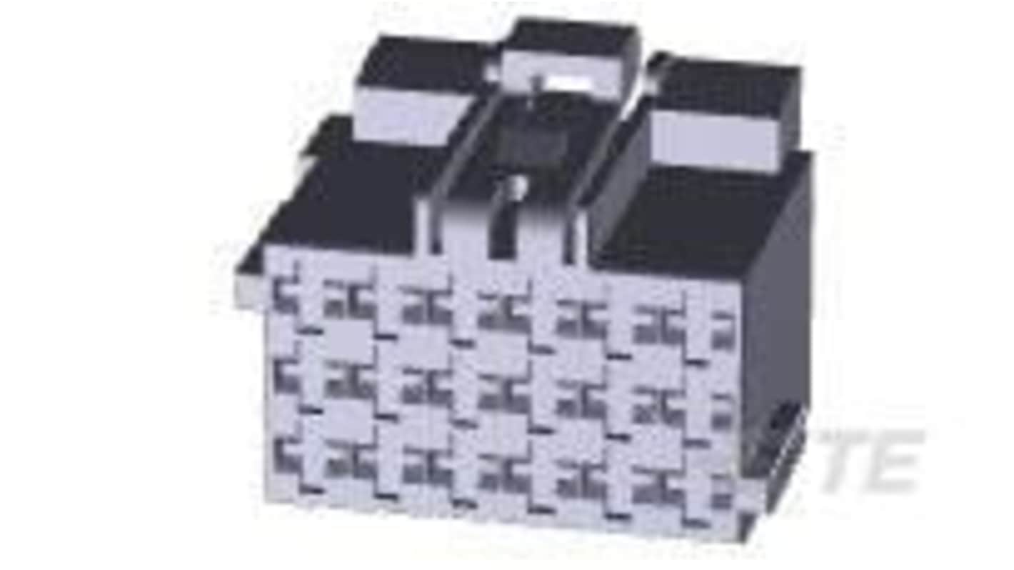 TE Connectivity, 1-967621-2, 1-967 Vertical Female 9 Way Housing For Female Terminals for use with Automotive Housings