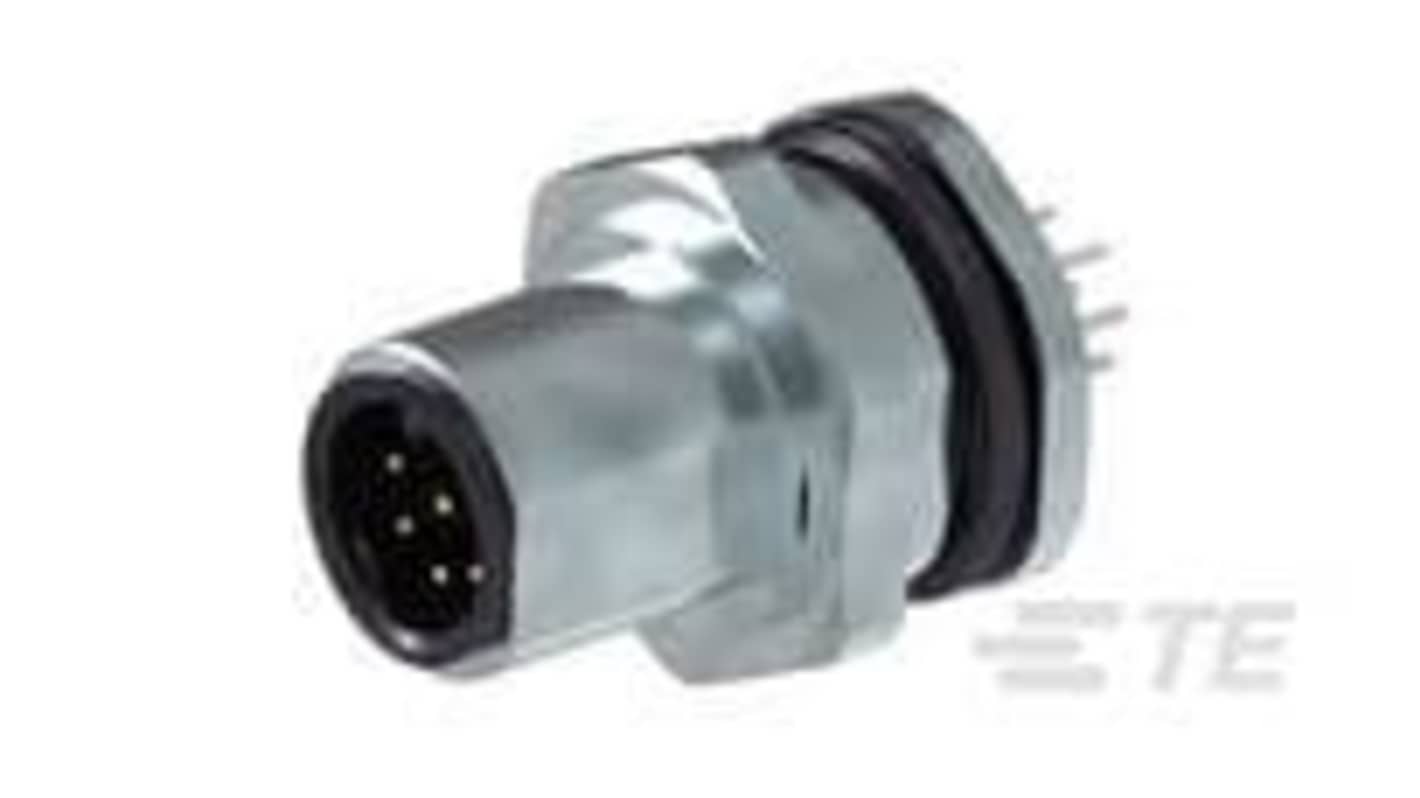 TE Connectivity Circular Connector, M12 Connector, Male, 3-2271 Series