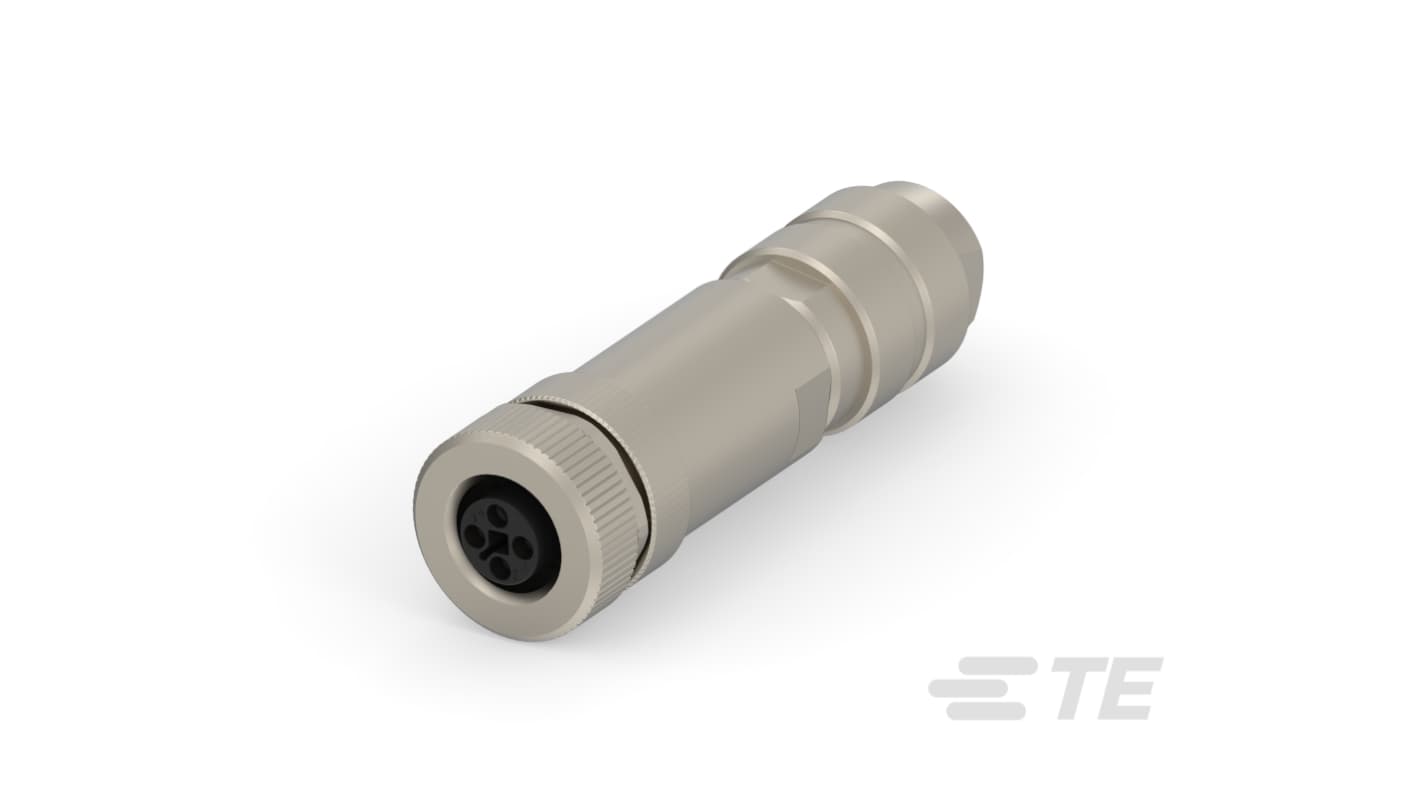 TE Connectivity Circular Connector, M12 Connector, Socket, Female, IP67, M12 Connector Series
