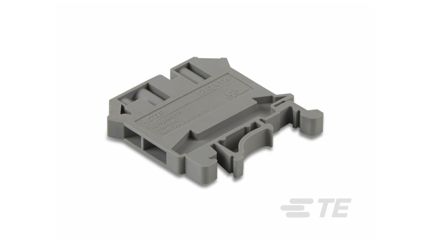 TE Connectivity 2271681-4 22716 Series Grey, 4mm², Quick Connect Termination