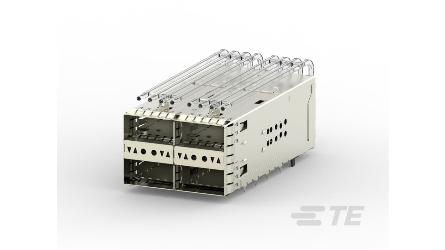 TE Connectivity 插拔式IO连接器 带集成连接器的保持架组件公插, 4端口