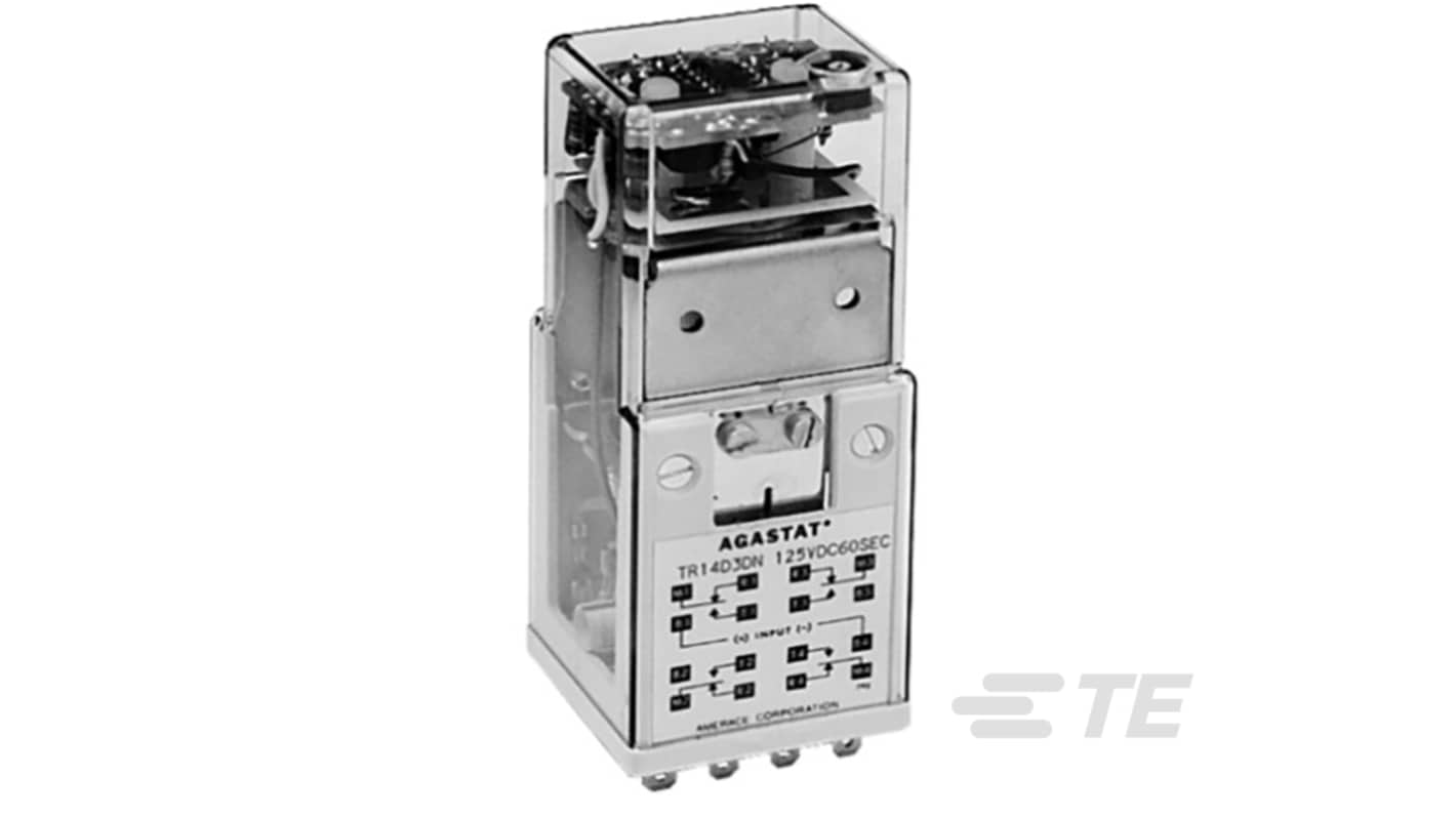 TE Connectivity TR14I3DN Series Timer Relay, 120V ac, 120s