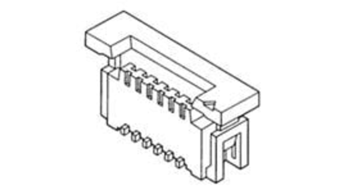 Molex, 52610, 52610-0733 1mm Pitch 7 Way Vertical FPC Connector