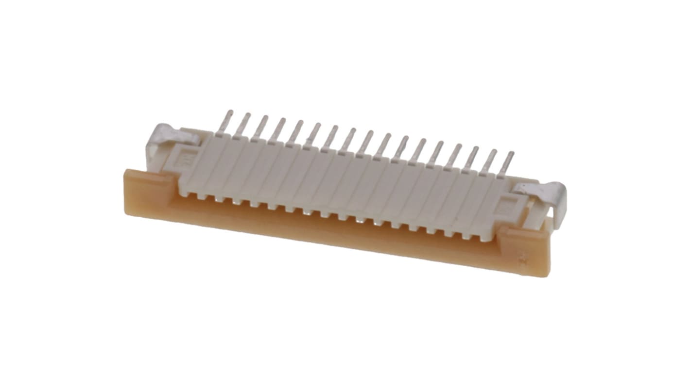 Molex, 52271, 52271-1779 1mm Pitch 17 Way Right Angle FPC Connector, Bottom