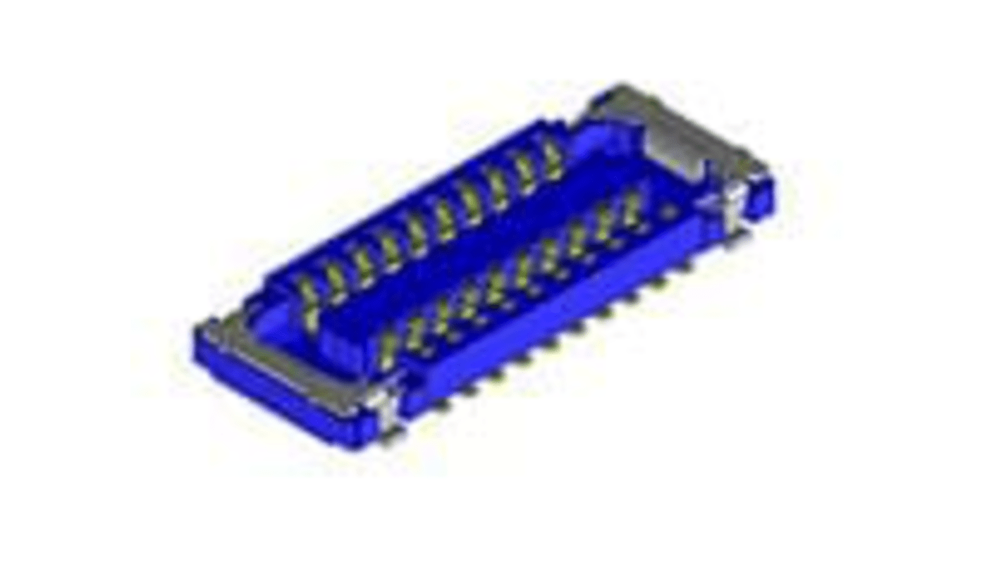 Molex 503772 Series Vertical Surface Mount PCB Header, 0.4mm Pitch, 2 Row(s), Shrouded