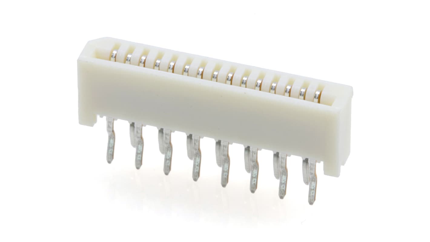 TE Connectivity FPC连接器, 15p, 0.3mm间距, SMT安装, 直角, 52806系列