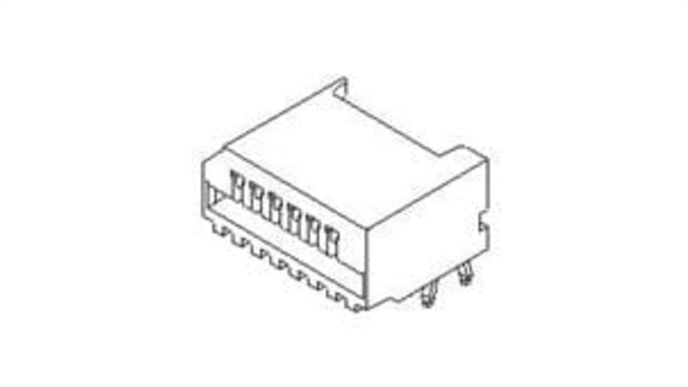 TE Connectivity FPC连接器, 1.25mm间距, SMT安装, 直角, 52044系列