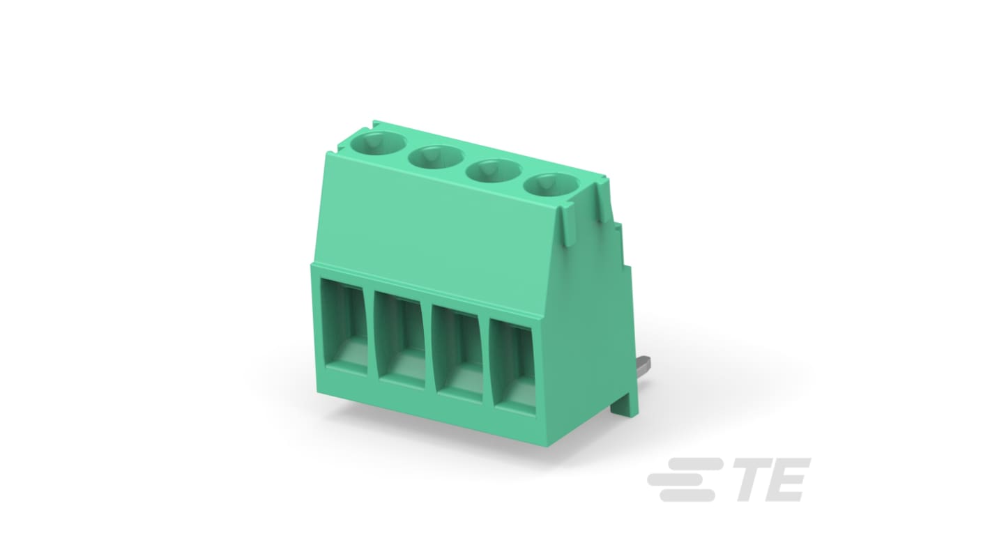 TE Connectivity Buchanan Series PCB Terminal Block, 2-Contact, 3.5mm Pitch, Board Mount, 1-Row, Solder, Through Hole