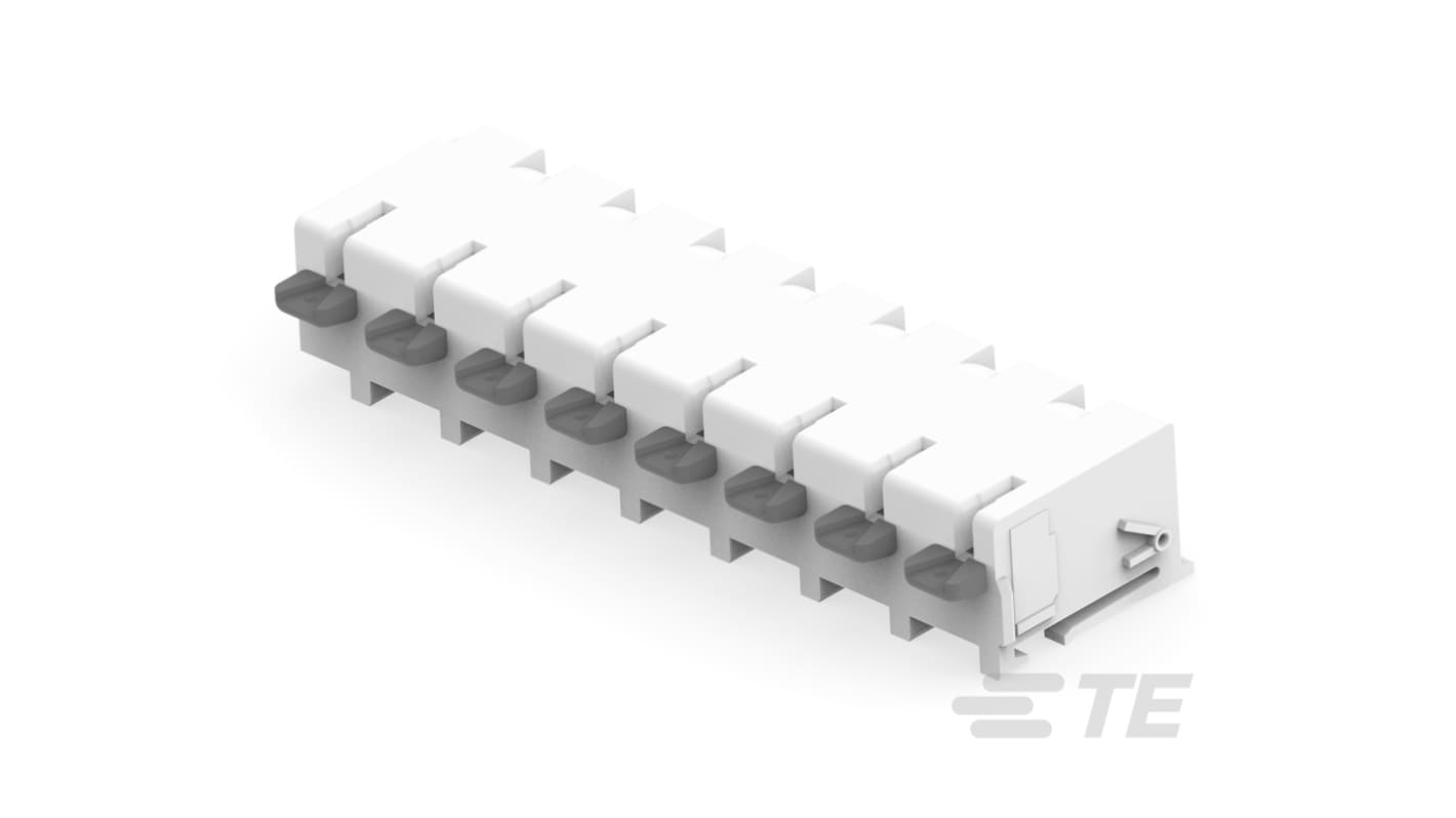 TE Connectivity, 8mm Pitch, BUCHANAN WireMate Two-Piece Poke-In Series, 8 Way, Vertical, Pluggable Terminal Block,