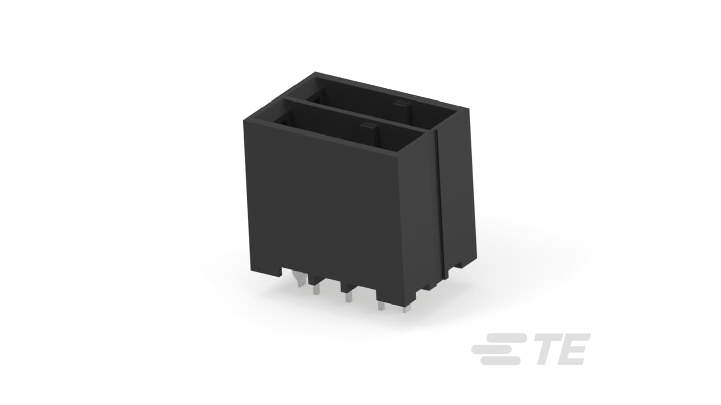 TE Connectivity Dynamic 3000 Series Vertical Board Mount PCB Header, 6 Contact(s), 5.08mm Pitch, 2 Row(s), Shrouded